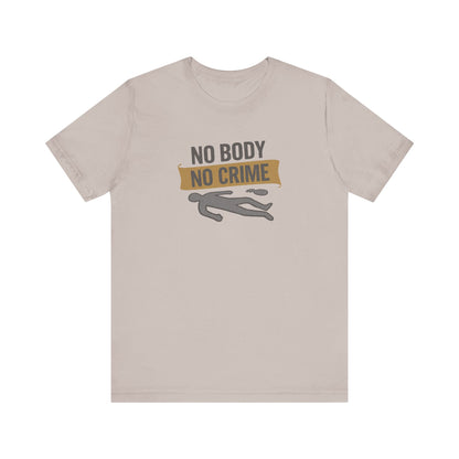 No Body, No Crime — Psych Crime Scene Retro Tee (Light)
