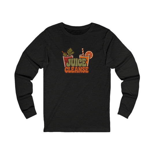 Juice Cleanse Liquid Diet — Boozy Brunch Retro Long Sleeve (Dark)