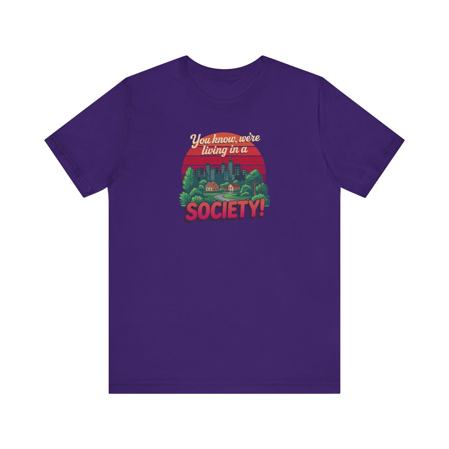 We’re Living in a Society! — Seinfeld Retro Tee (Dark)
