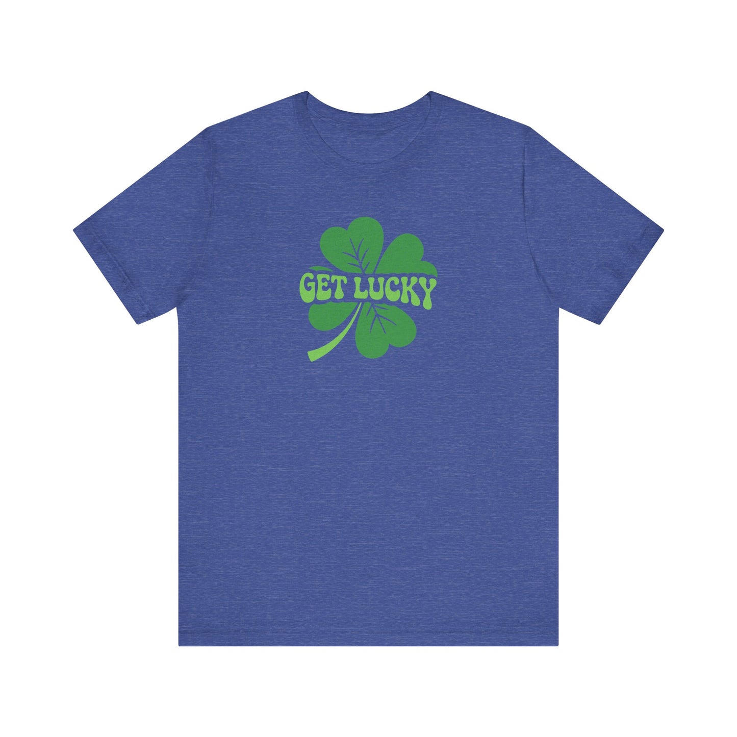 I’m Up All Night to Get Lucky — St. Patrick's Retro Tee (Dark)