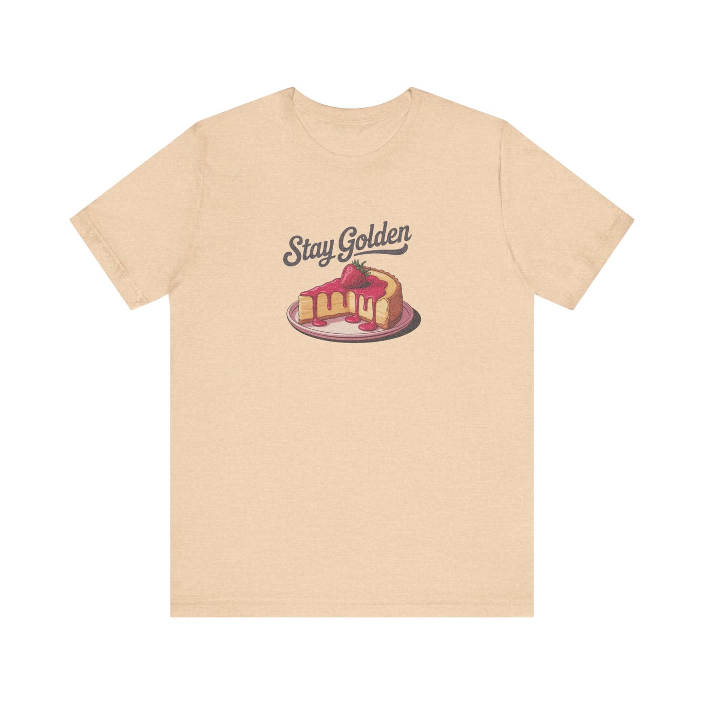 Stay Golden — Retro Cheesecake Graphic Tee (Light)