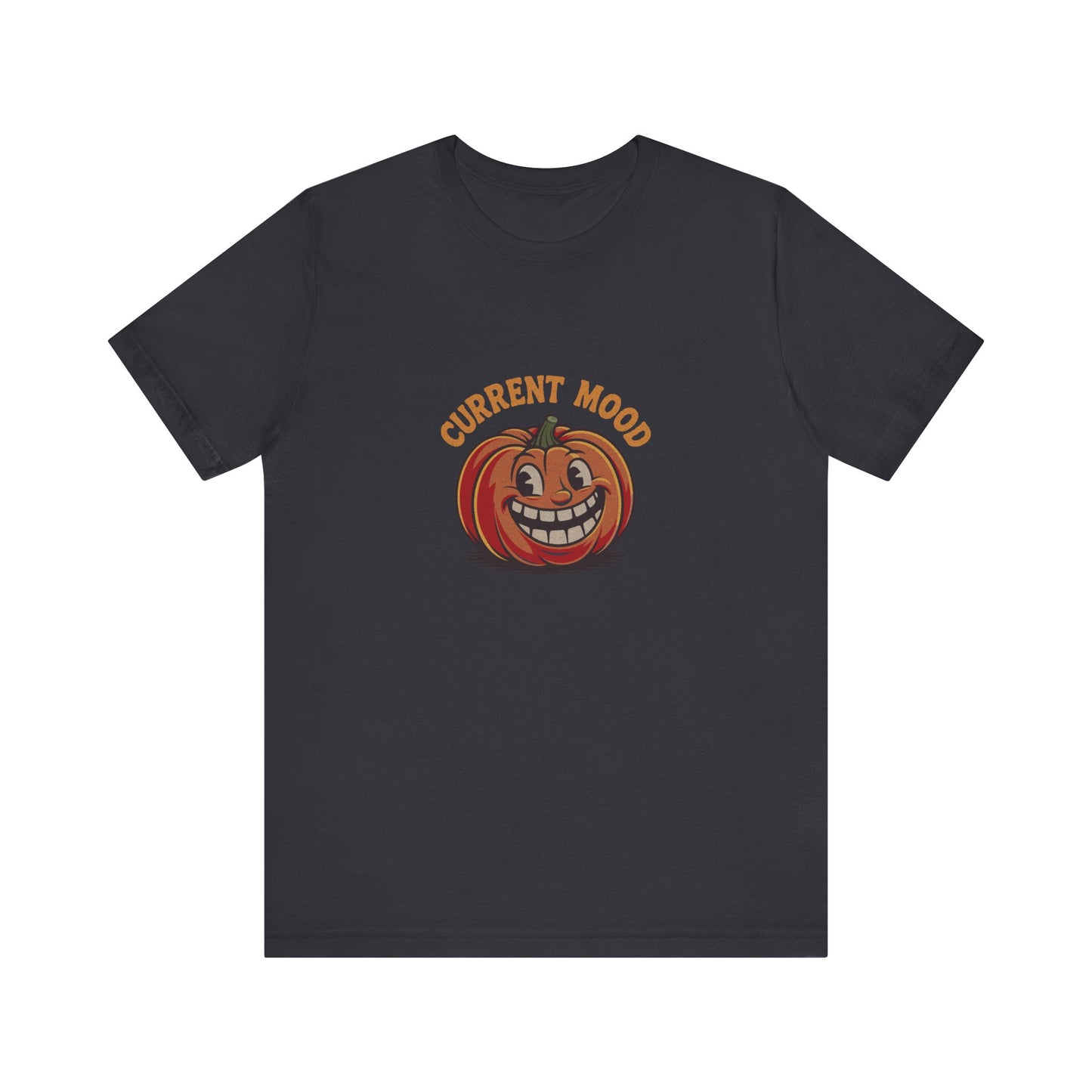 Current Mood (Toothy Jack) — Retro Halloween Tee (Dark)