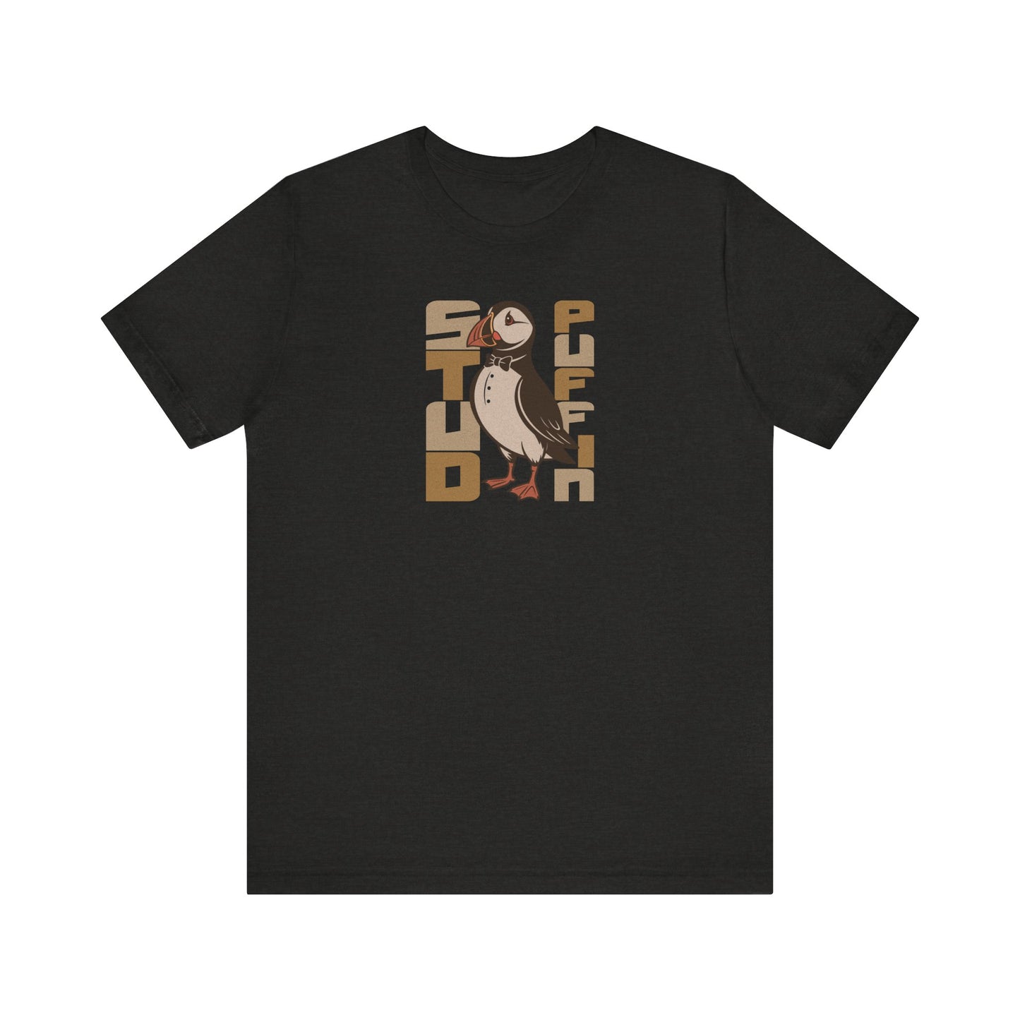 Stud Puffin, Licensed to Chill – Spy-Bird Retro Tee (Dark)