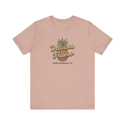 Delicious Flavor — Santa Barbara Pineapple Retro Tee (Light)