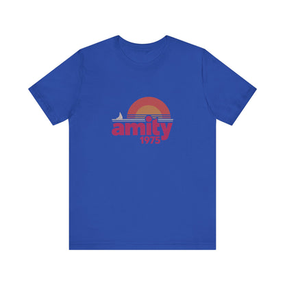 Amity Island 1975 — Jaws-Inspired Retro Tee (Dark)