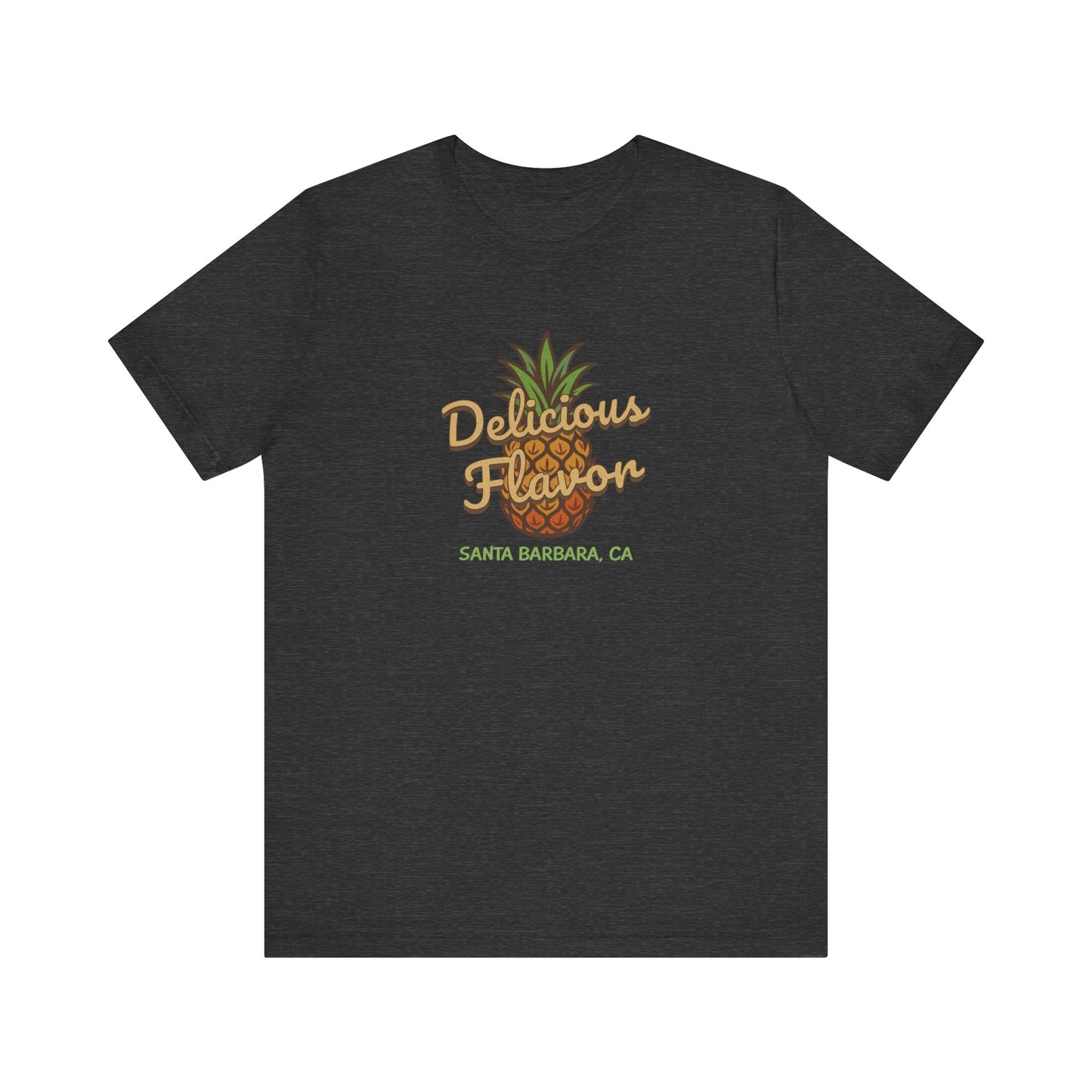 Delicious Flavor — Santa Barbara Pineapple Retro Tee (Dark)