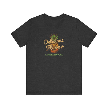 Delicious Flavor — Santa Barbara Pineapple Retro Tee (Dark)