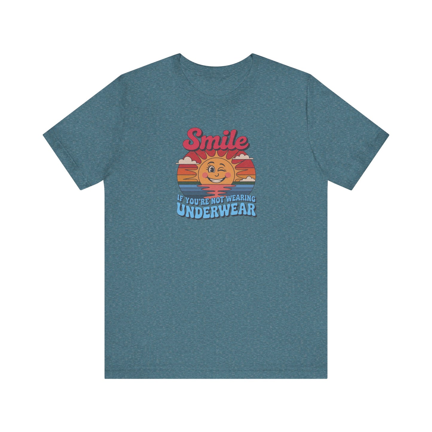 Smile If You’re Not Wearing Underwear — Retro Tee (Dark)