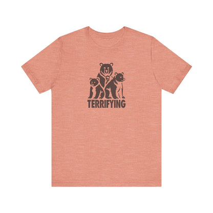Bears Are Terrifying — Retro Silhouette Tee (Light)