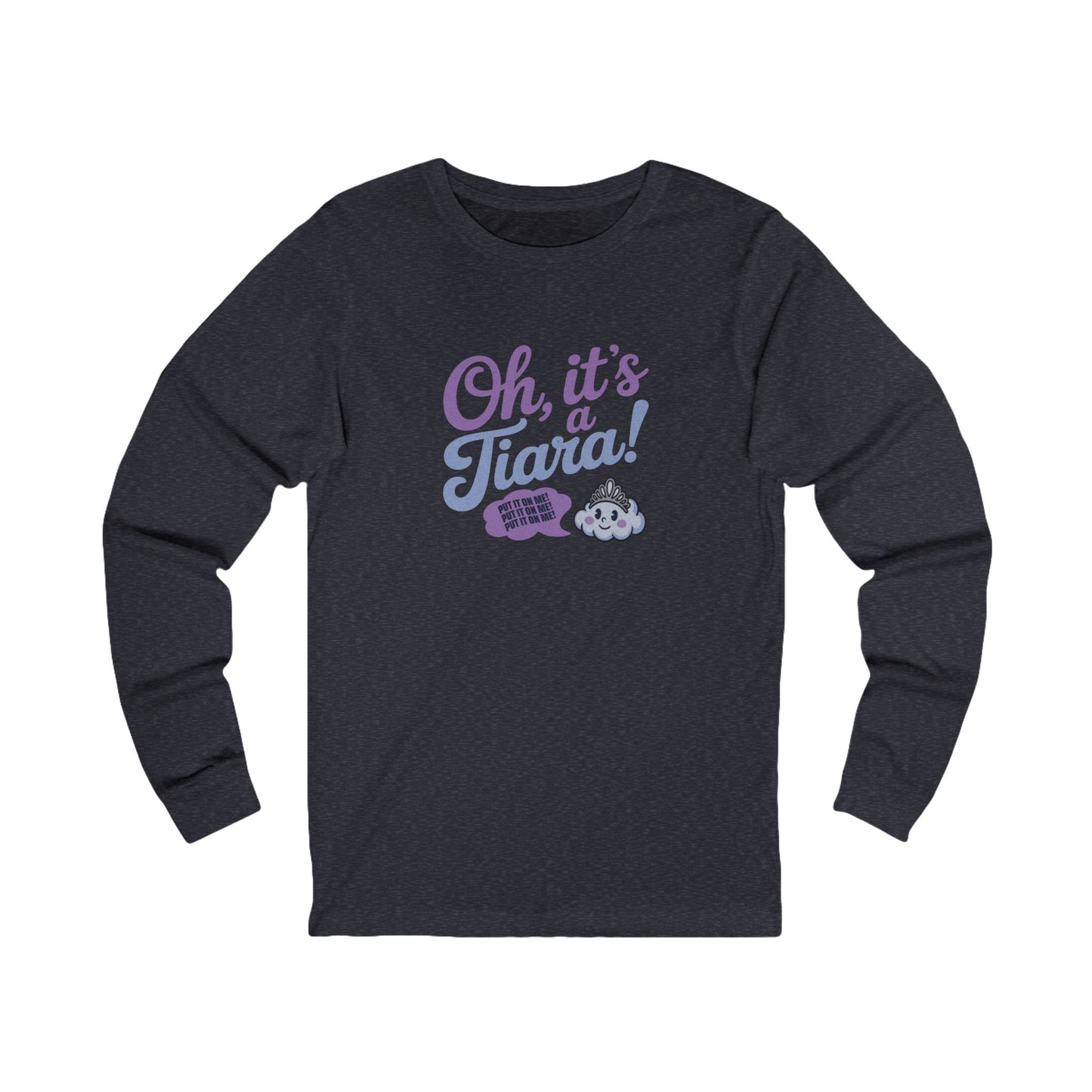 Oh, It’s a Tiara! (Put It On Me!) — Amy Farrah Fowler Retro Long Sleeve (Dark)