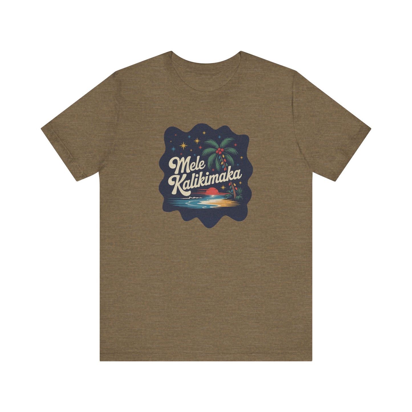 Mele Kalikimaka — Retro Hawaiian Christmas Tee (Light)