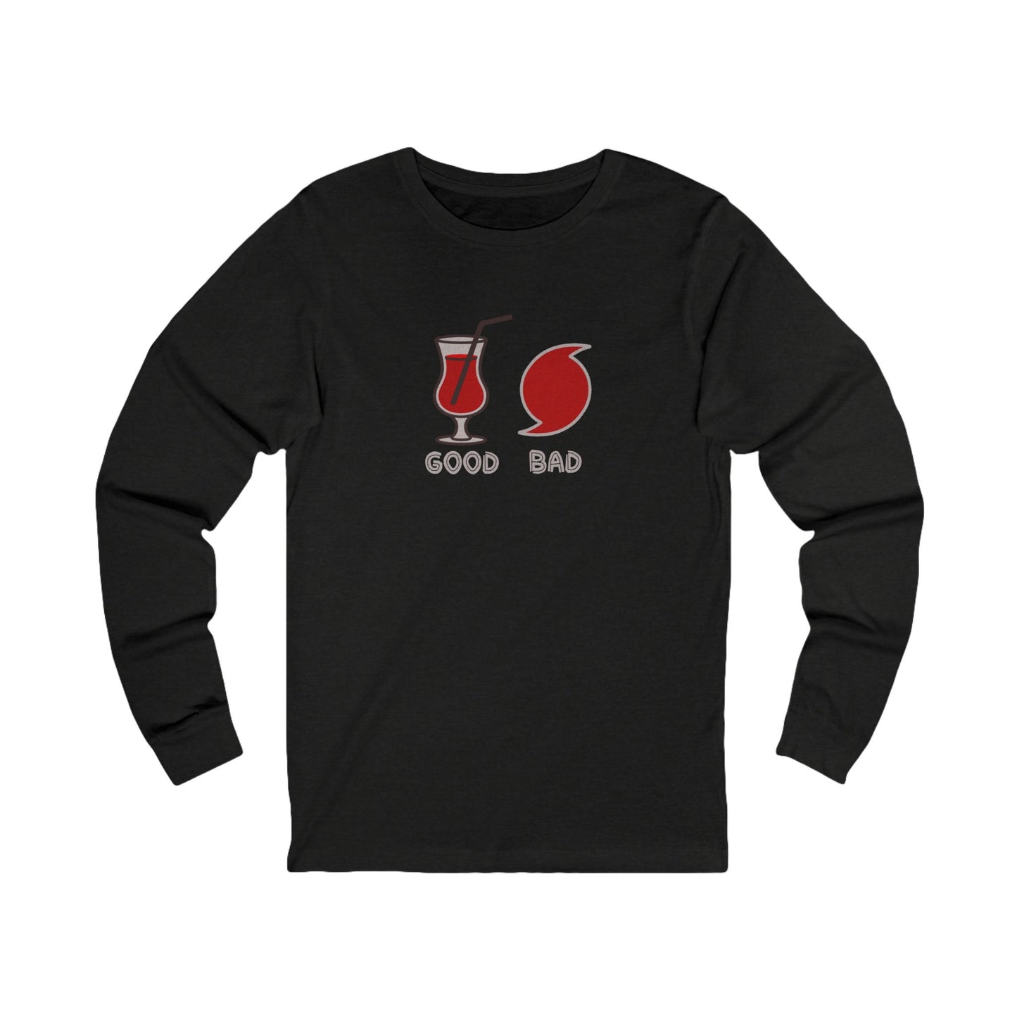 Good Hurricane, Bad Hurricane – Tropical Retro Long Sleeve (Dark)
