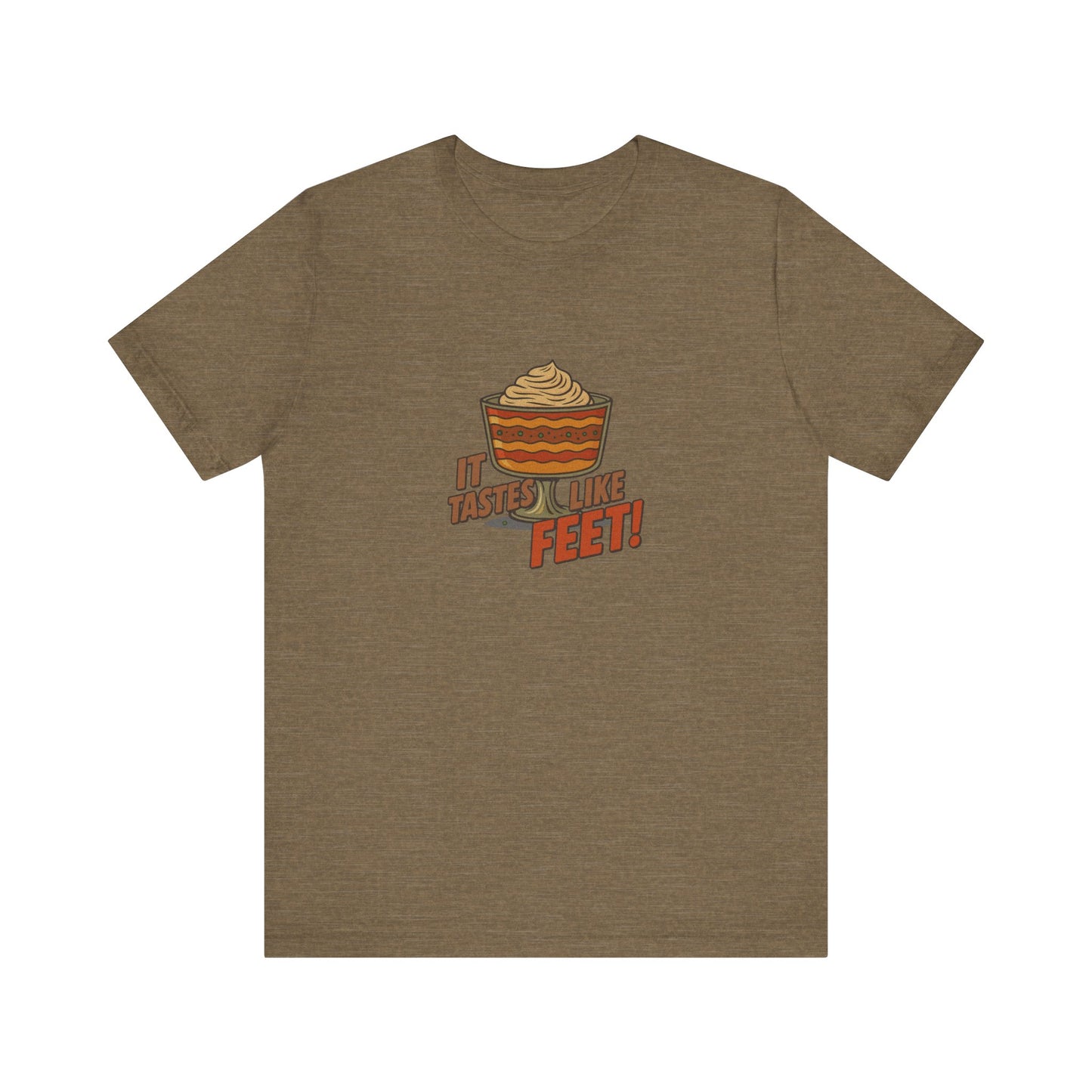It Tastes Like Feet! — Thanksgiving Trifle Retro Tee (Light)