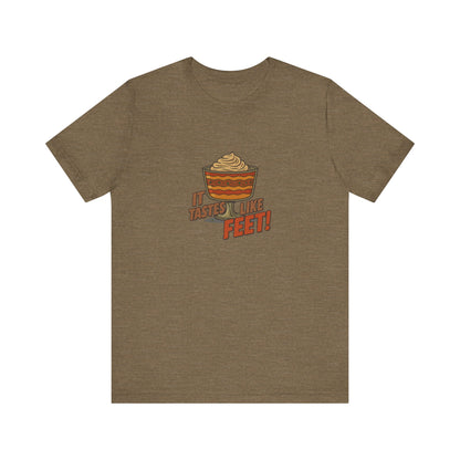 It Tastes Like Feet! — Thanksgiving Trifle Retro Tee (Light)