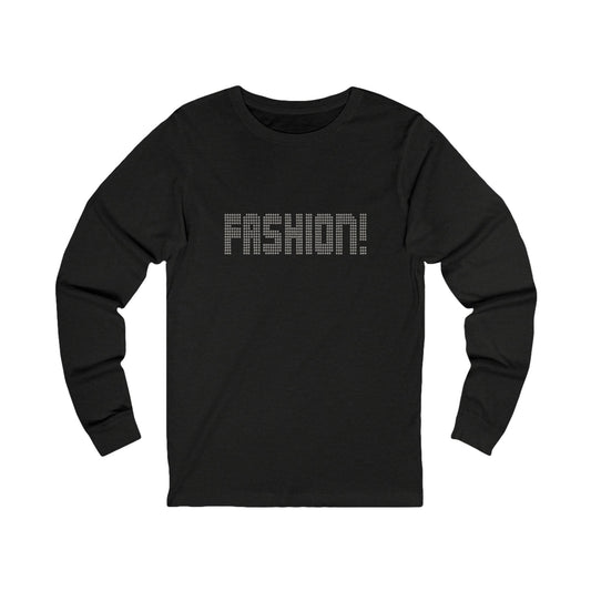 FASHION! — Psych Faux Rhinestones Retro Long Sleeve (Dark)