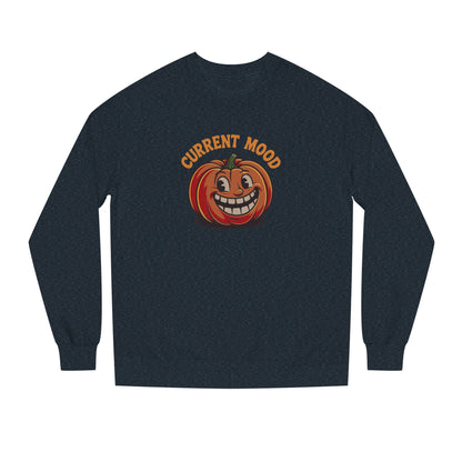 Current Mood (Toothy Jack) — Retro Halloween Sweatshirt (Dark)