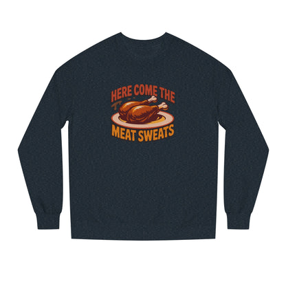 Here Come the Meat Sweats — Friends Thanksgiving Sweatshirt (Dark)