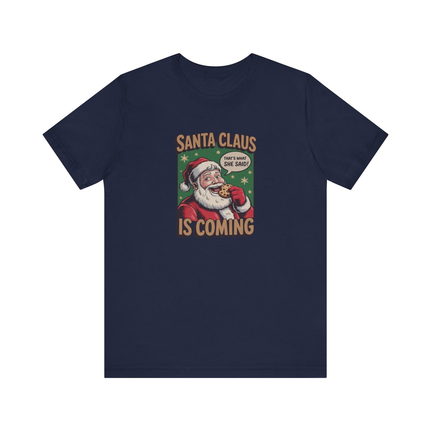 Santa Claus is Coming — Vintage Christmas Tee (Dark)
