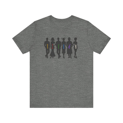 The Usual Suspects, Properly Armed — Clue Retro Tee (Light)