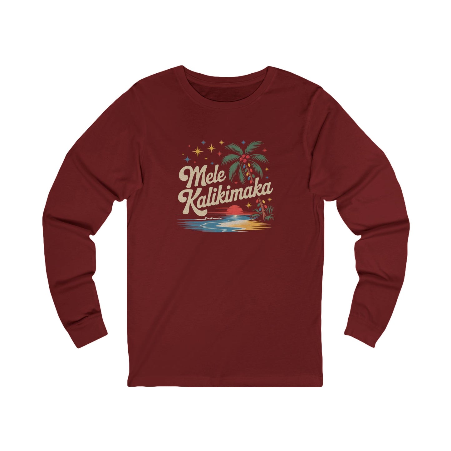 Mele Kalikimaka — Retro Hawaiian Christmas Long Sleeve (Dark)