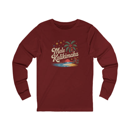 Mele Kalikimaka — Retro Hawaiian Christmas Long Sleeve (Dark)