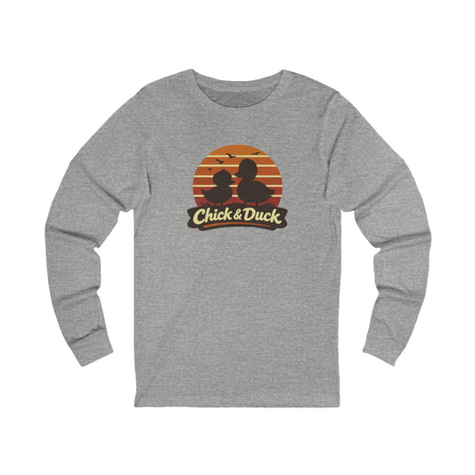 The Chick and the Duck — Friends Retro Long Sleeve (Light)