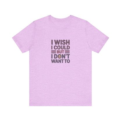I Wish I Could, But I Don't Want To — Phoebe Buffay Retro Tee (Light)