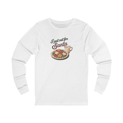 I Put Out for Santa — Retro Christmas Cookies Long Sleeve (Light)