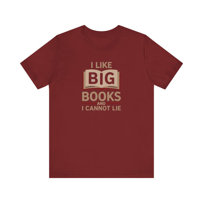I Like Big Books and I Cannot Lie — Bibliophile Retro Tee (Dark)