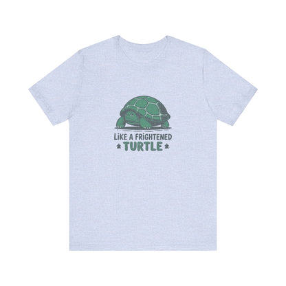 Like a Frightened Turtle — George Costanza Shrinkage Retro Tee (Light)
