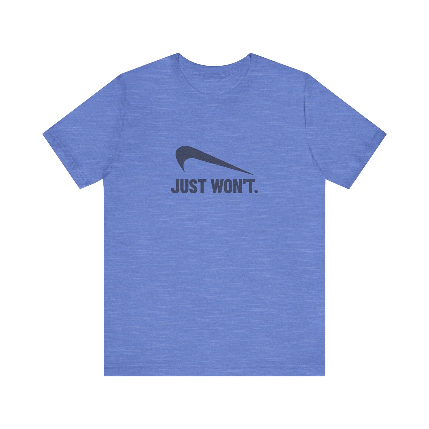 Just Won’t Athletic Parody — Retro Workout Tee (Light)