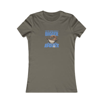 You're Gonna Need a Bigger (Gravy) Boat — Retro Women's Tee (Dark)