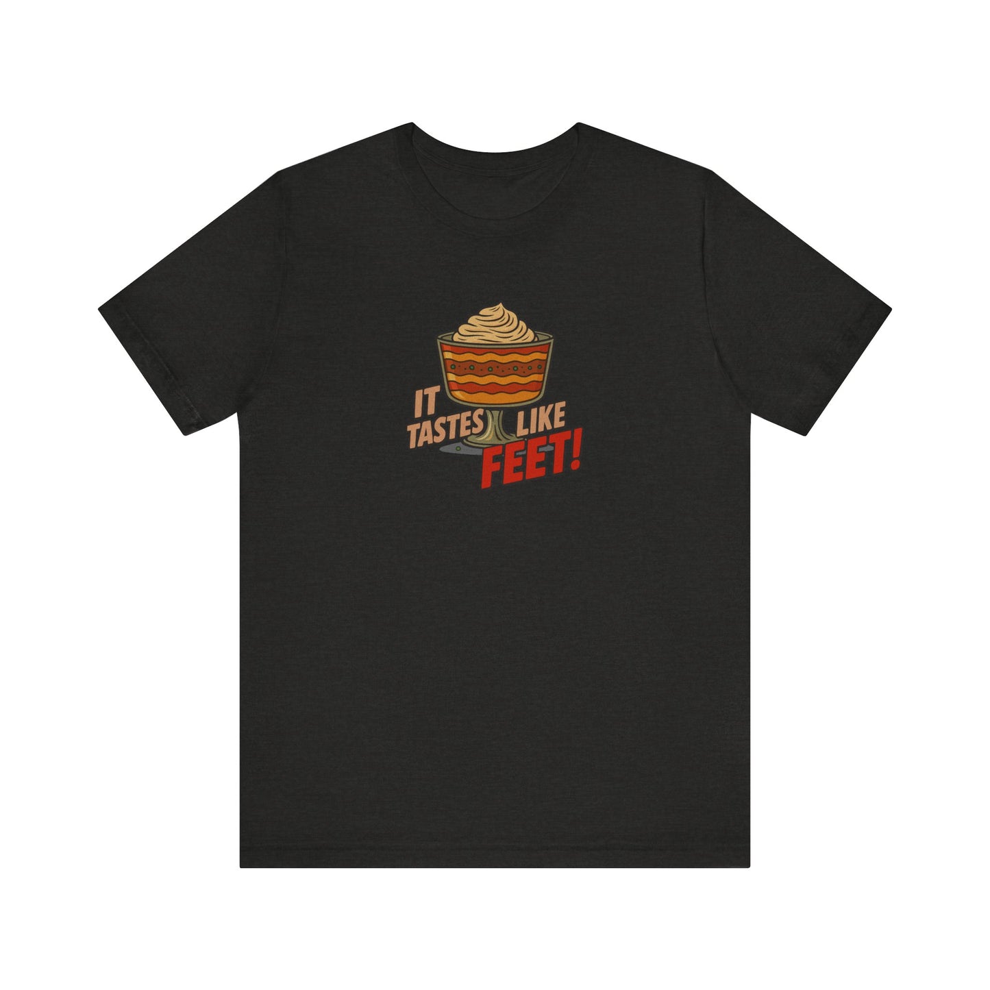 It Tastes Like Feet! — Thanksgiving Trifle Retro Tee (Dark)