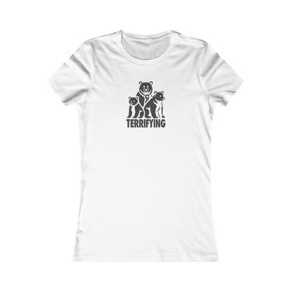 Bears Are Terrifying — Retro Silhouette Women's Tee (Light)