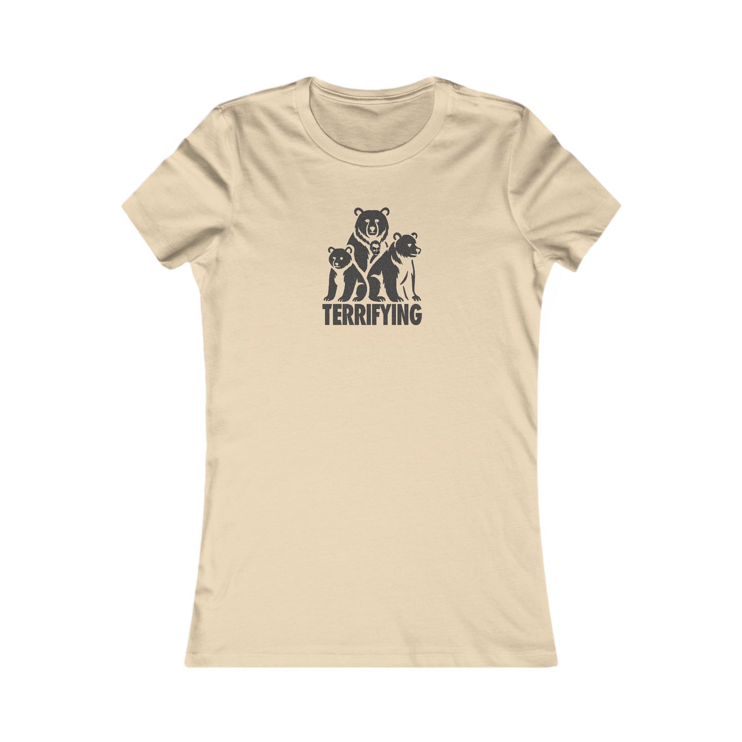 Bears Are Terrifying — Retro Silhouette Women's Tee (Light)