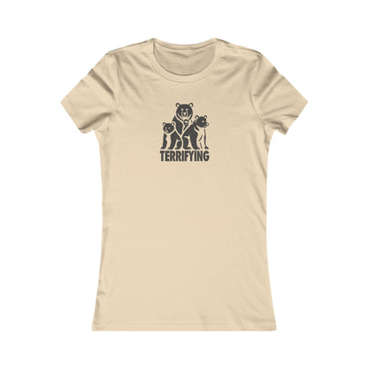 Bears Are Terrifying — Retro Silhouette Women's Tee (Light)