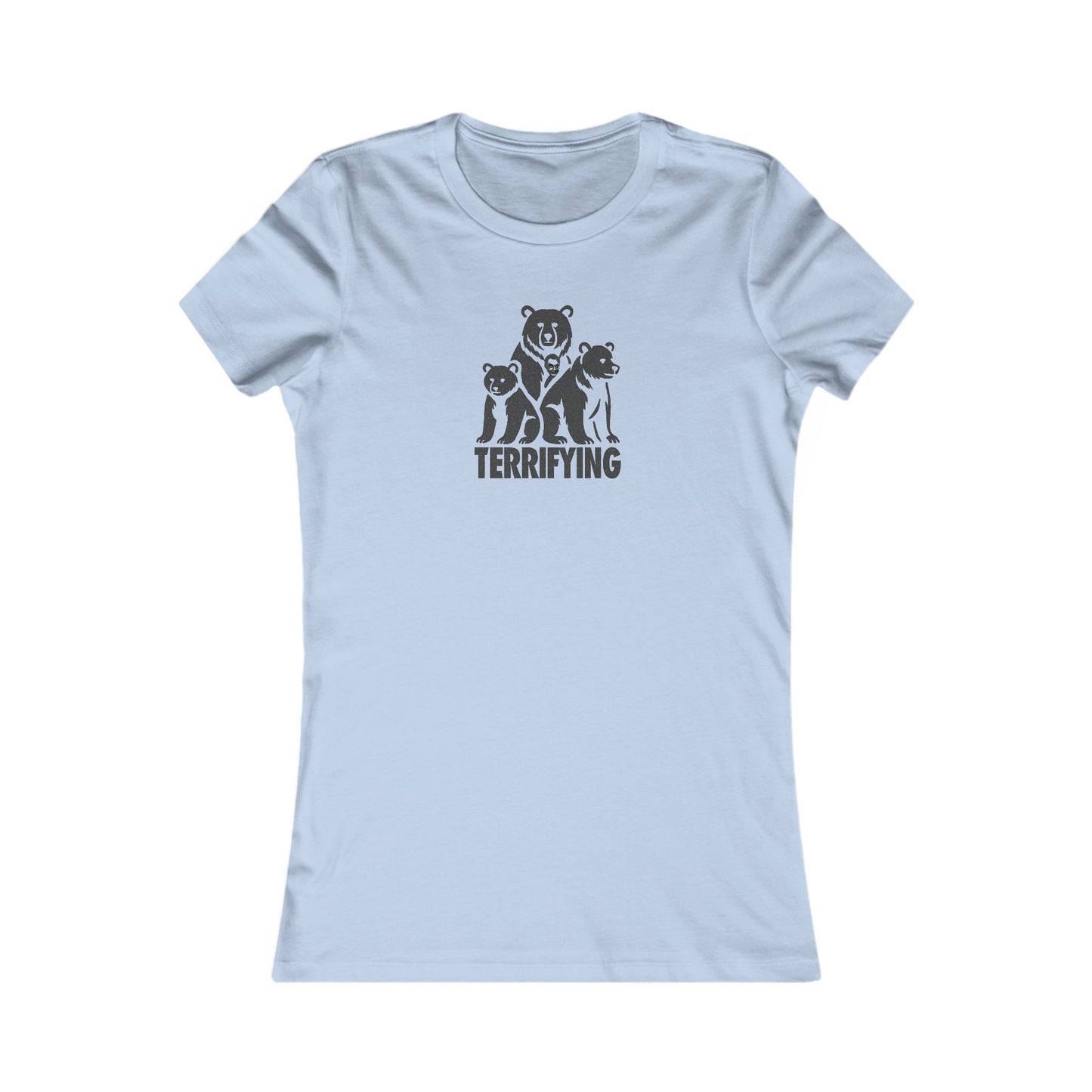 Bears Are Terrifying — Retro Silhouette Women's Tee (Light)
