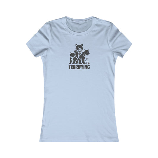 Bears Are Terrifying — Retro Silhouette Women's Tee (Light)