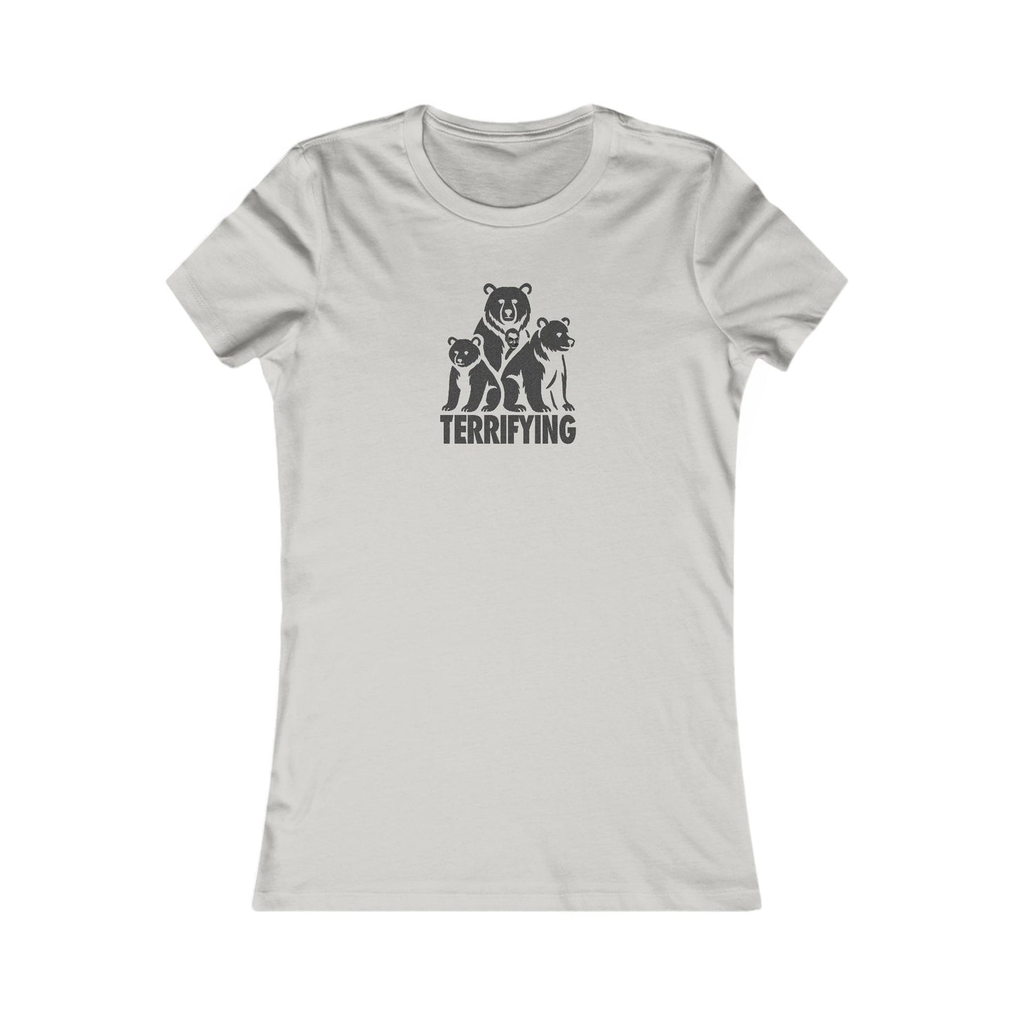 Bears Are Terrifying — Retro Silhouette Women's Tee (Light)