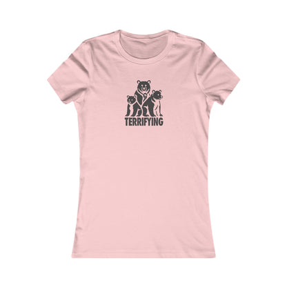 Bears Are Terrifying — Retro Silhouette Women's Tee (Light)