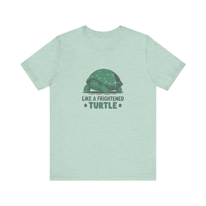Like a Frightened Turtle — George Costanza Shrinkage Retro Tee (Light)