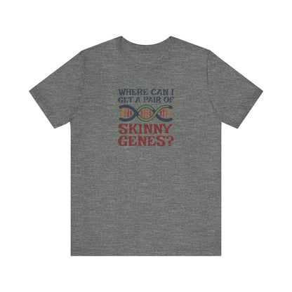 Pair of Skinny Genes (Colorful) — Retro Graphic Tee (Light)
