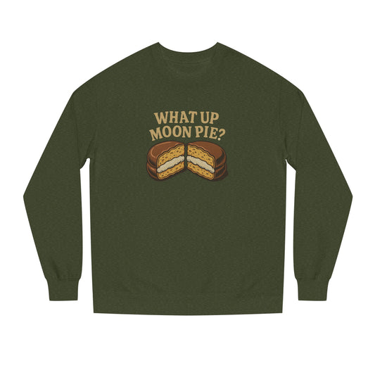 What Up, Moon Pie? — Big Bang Theory Retro Sweatshirt (Dark)