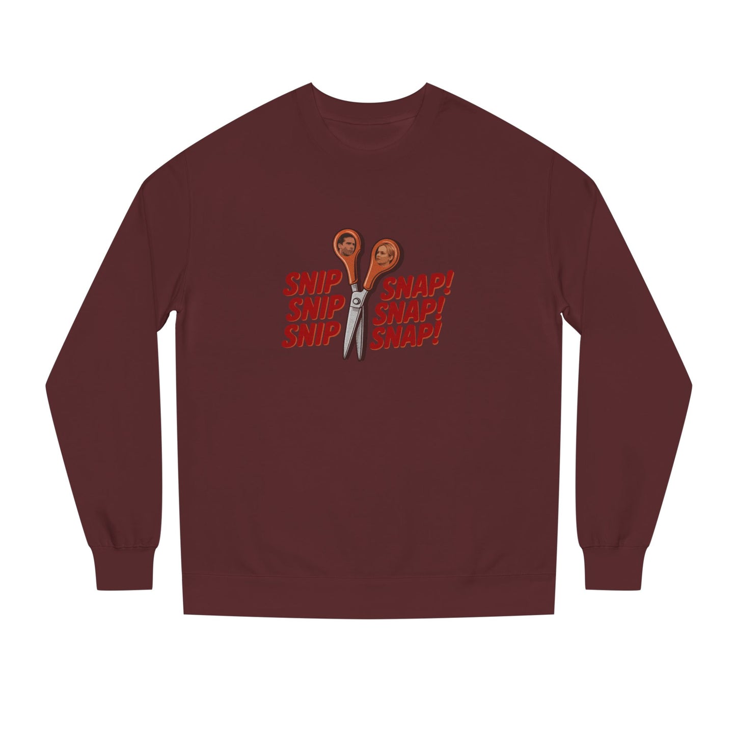 Snip Snap! — Michael Scott Vasectomy Retro Sweatshirt (Dark)