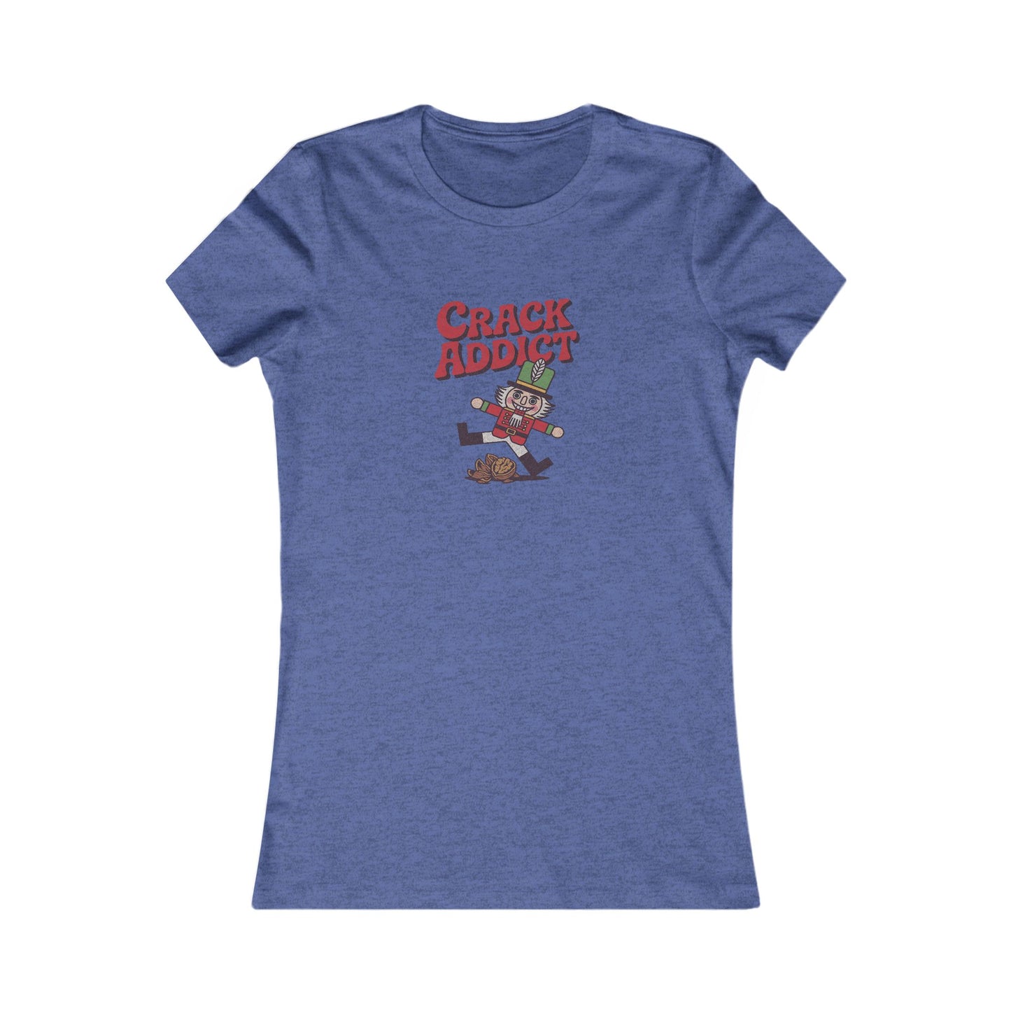 Crack Addict Nutcracker (Unhinged Remix) — Retro Women's Tee (Dark)