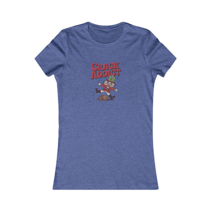 Crack Addict Nutcracker (Unhinged Remix) — Retro Women's Tee (Dark)