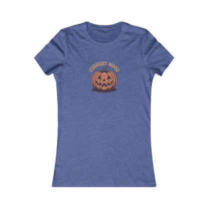 Current Mood (Vintage Jack) — Retro Halloween Women's Tee (Dark)