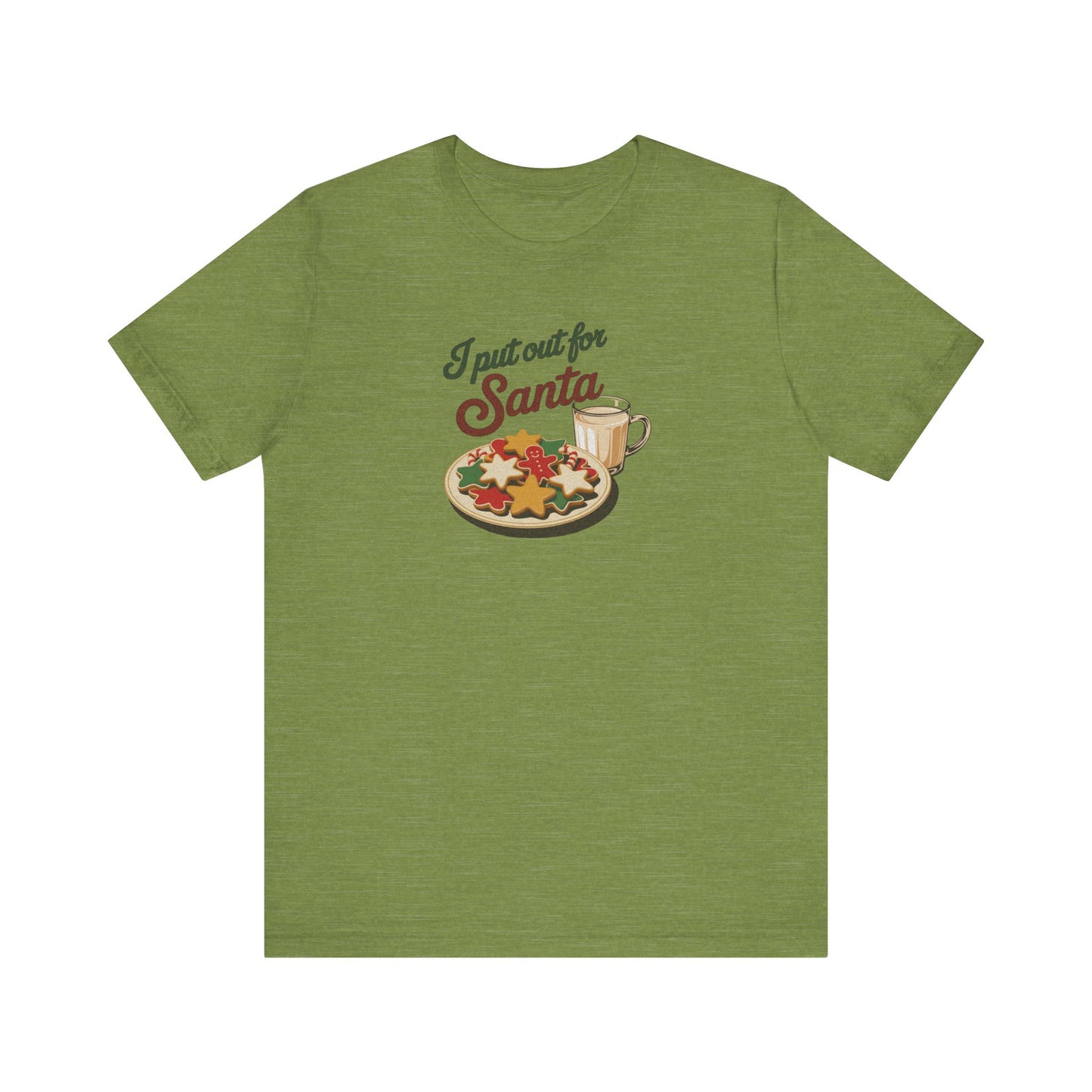 I Put Out for Santa — Retro Christmas Cookies Tee (Light)