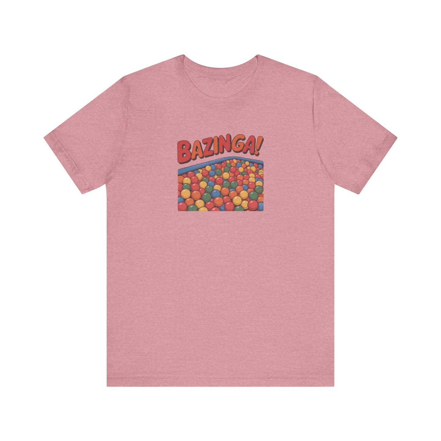 Bazinga! Ball Pit — Big Bang Theory Retro Tee (Light)