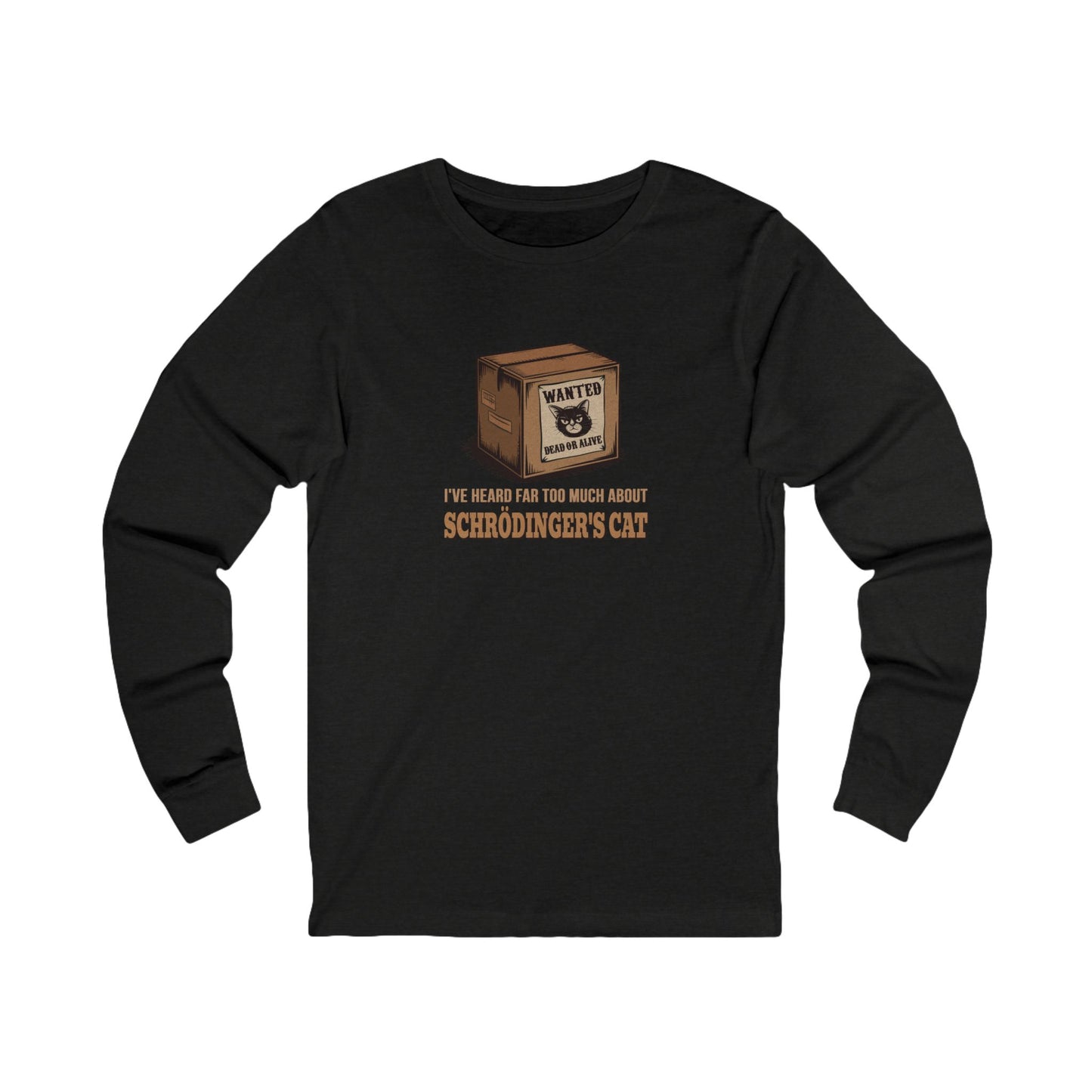 Schrödinger’s Cat — Big Bang Theory Retro Long Sleeve (Dark)